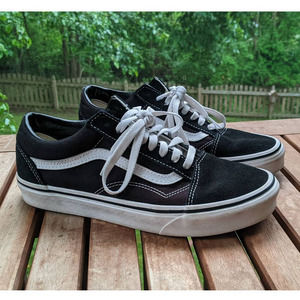 Vans Old Skool Core Classics Style 721356 Size 6.5M 8W Black and White